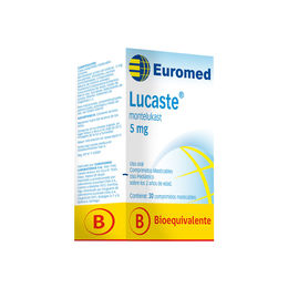 Lucaste (B) Montelukast 5mg 30 Comprimidos Masticables