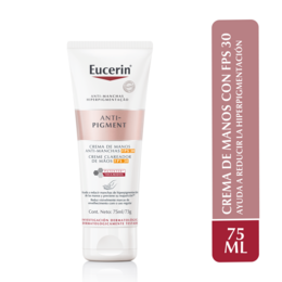 Anti-Pigment Crema de Manos 75ml - Hidrata y Reduce Manchas FPS 30 - Eucerin