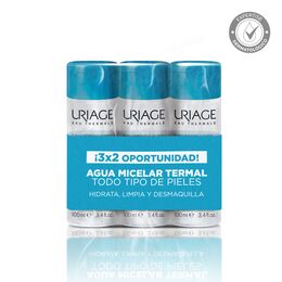 Promo Agua Micelar Todo Tipo de Piel 100ml 3 Unidades - Uriage