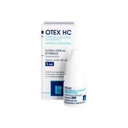 Otex HC Ciprofloxacino / Hidrocortisona Solución Ótica 5ml