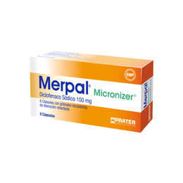 Merpal Diclofenaco Sódico 100mg 8 Cápsulas