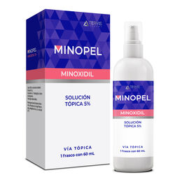 Minopel Minoxidil 5% Solución Tópica 60ml