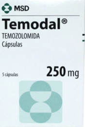 Temodal Temozolomida 250mg 5 Cápsulas