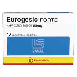 Product image of Eurogesic Forte (B) Naproxeno 550mg 10 Comprimidos Recubiertos