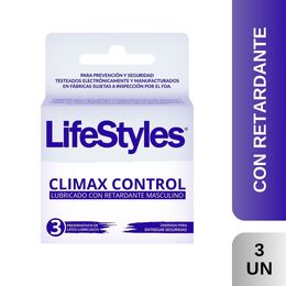 Preservativos Climax Control 3 Unidades - Lifestyles