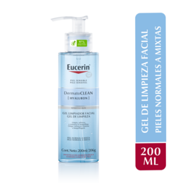 Eucerin DermatoCLEAN Gel Limpiador Facial Piel Normal a Mixta 200ml