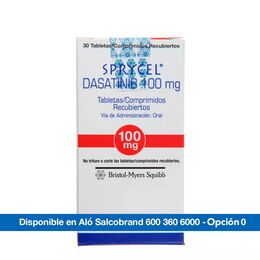 Sprycel Dasatinib 100mg 30 Comprimidos Recubiertos