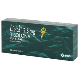 Livial (R) Tibolona 2.5mg 28 Comprimidos