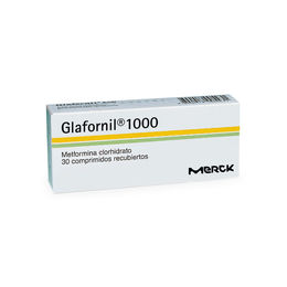 Glafornil (R) Metformina 1000mg 30 Comprimidos Recubiertos