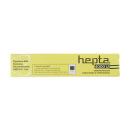 Hepta Epoetina Alfa 4000UI Inyectable 1 Jeringa Prellenada