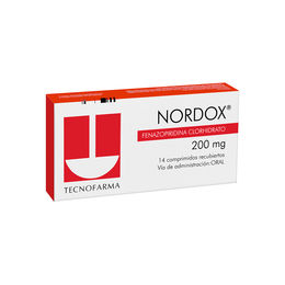 Product image of Nordox Fenazopiridina 200mg 14 Comprimidos Recubiertos