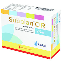 Product image of Subelan OR (B) Venlafaxina 75mg 30 Comprimidos Prolongados