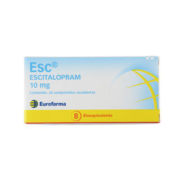 Esc (B) Escitalopram 10mg 30 Comprimidos Recubiertos