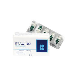 Product image of Itrac 100 Itraconazol 100mg 15 Cápsulas