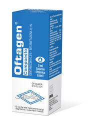 Product image of Oftagen Compuesto Gentamicina / Betametasona Solución Oftálmica 5ml