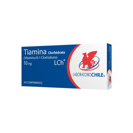 Product image of Tiamina Clorhidrato Vitamina B-1 10mg 40 Comprimidos