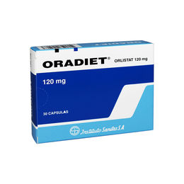 Product image of Oradiet Orlistat 120mg 30 Cápsulas