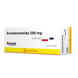 Acetazolamida (B) 250mg 20 Comprimidos