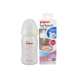 Pigeon Mamadera de vidrio con boca ancha de 160ml