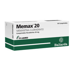 Memax Memantina 20mg 60 Comprimidos Recubiertos