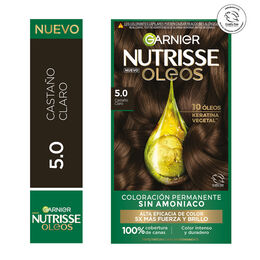 Tintura Nutrisse Oleos 5.0 Castaño Claro - Garnier