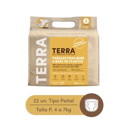 Pañales Bio Talla P Terra 22 Unidades