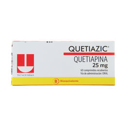 Quetiazic (B) Quetiapina 25mg 60 Comprimidos Recubiertos