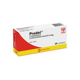 Product image of Prodel (B) Clorfenamina 4mg 20 Comprimidos