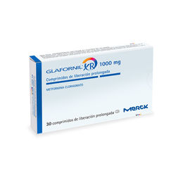 Glafornil XR (R) Metformina 1000mg 30 Comprimidos Prolongados