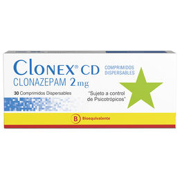 Product image of Clonex CD Clonazepam 2mg 30 Comprimidos Dispersables