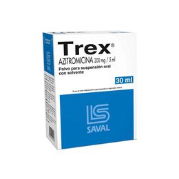 Trex Azitromicina 200mg/5ml Suspensión Oral 30ml