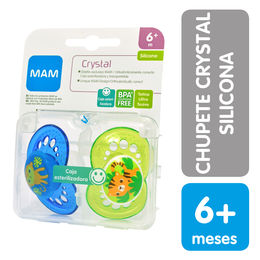 Chupete Crystal Silicona 6+ Meses - Mam