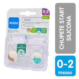 Chupete Mam Start Silicona 0-2 Meses de Edad