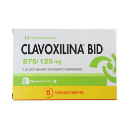 Clavoxicilina Bid (B) 14 Comprimidos Recubiertos