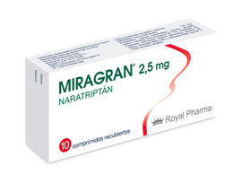 Product image of Miragran Naratriptán 2.5mg 10 Comprimidos Recubiertos