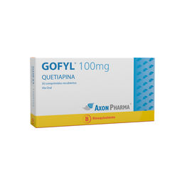 Product image of Gofyl (B) Quetiapina 100mg 30 Comprimidos Recubiertos