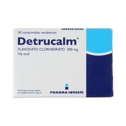 Detrucalm Flavoxato 200mg 30 Comprimidos Recubiertos