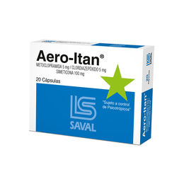 Product image of Aero-Itan Metoclopramida / Clordiazepóxido / Simeticona 20 Cápsulas