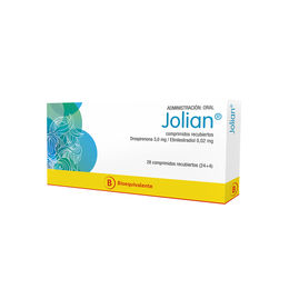 Jolian (B) Drospirenona / Etinilestradiol 28 Comprimidos Recubiertos