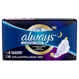 Product image of Always Toalla Nocturna Extra Larga 14 Unidades