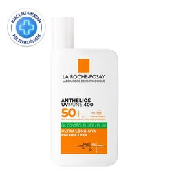 Protector Solar Rostro Anthelios UV Mune 400 Oil Control Fluid FPS50+ 50ml - La roche-posay