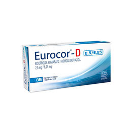 Eurocor-D Bisoprolol / Hidroclorotiazida 2.5/6.25 35 Comprimidos Recubiertos