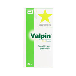 Product image of Valpin Fenobarbital / Octatropina Metilbromuro Gotas 25ml