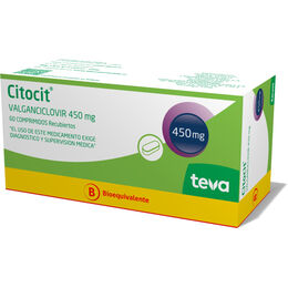 Citocit (B) Valganciclovir 450mg 60 Comprimidos Recubiertos