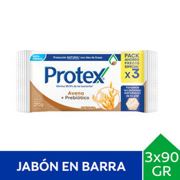 Jabón De Tocador Avena 90g 3 Unidades - Protex