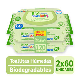 Toallas Húmedas Para Bebé 120 Unidades - Emubaby