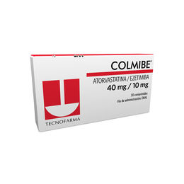 Colmibe Atorvastatina / Ezetimiba 40mg/10mg 30 Comprimidos