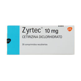 Zyrtec (R) Cetirizina 10mg 30 Comprimidos Recubiertos