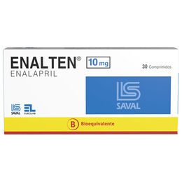 Enalten (B) Enalapril 10mg 30 Comprimidos