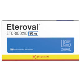 Eteroval (B) Etoricoxib 90mg 14 Comprimidos Recubiertos